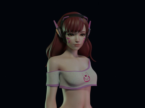 Overwatch DVa Ready To Print Modello di stampa 3D