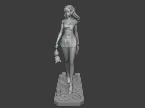 Overwatch DVa Ready To Print Modello di stampa 3D