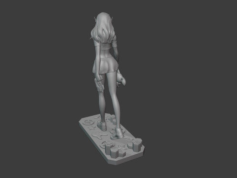 Overwatch DVa Ready To Print Modello di stampa 3D
