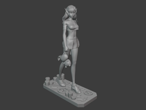 Overwatch DVa Ready To Print Modello di stampa 3D