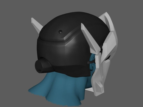 Genji Helmet Ready To Print 3Dプリントモデル