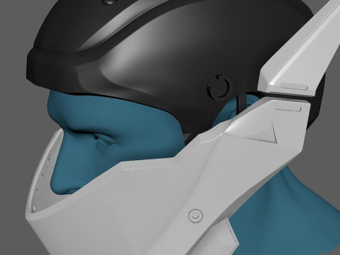 Genji Helmet Ready To Print Modello di stampa 3D