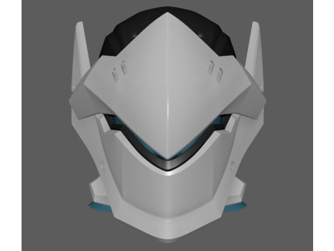 Genji Helmet Ready To Print Modello di stampa 3D
