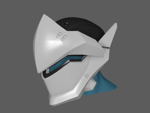 Genji Helmet Ready To Print Modello di stampa 3D