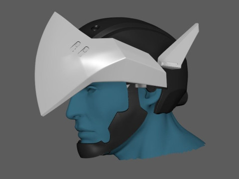 Genji Helmet Ready To Print Modello di stampa 3D
