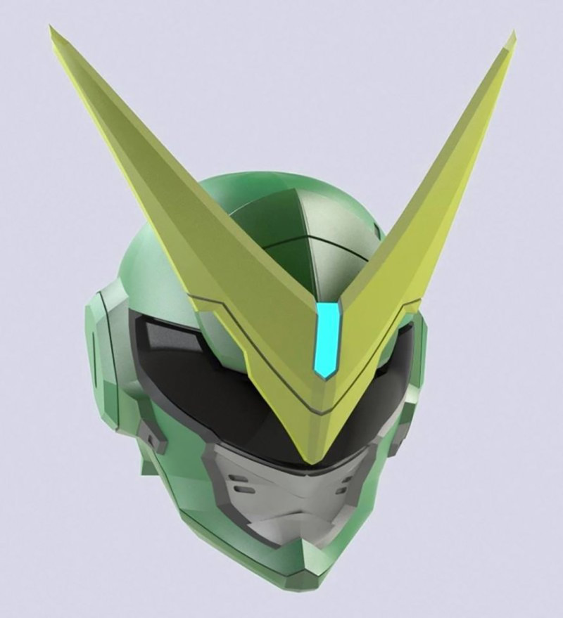 Genji Sentai Helmet Overwatch Ready To Print 3D Принт Модель .c4d .max .obj .3ds .fbx .stl .blend