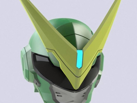 Genji Sentai Helmet Overwatch Ready To Print 3D Baskı Modeli