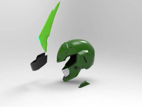 Genji Sentai Helmet Overwatch Ready To Print 3D Принт Модель