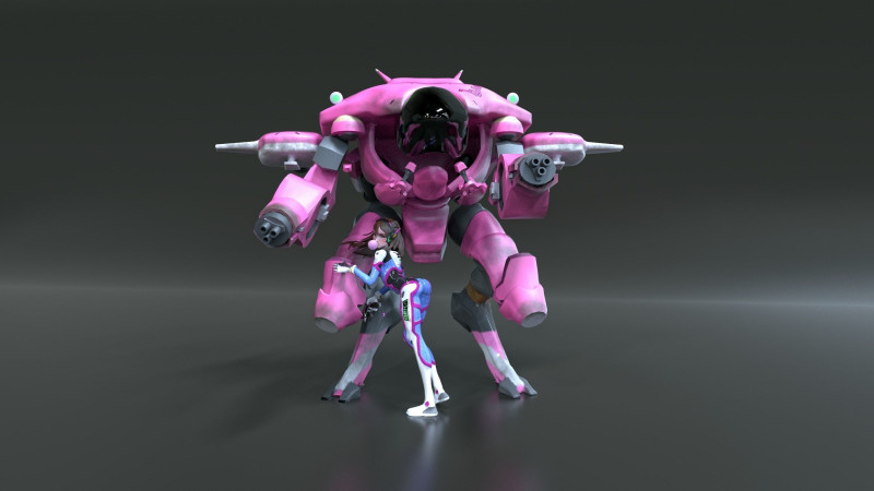 DVA and Meka Ready To Print 3D 프린트 모델 .c4d .max .obj .3ds .fbx .stl .blend