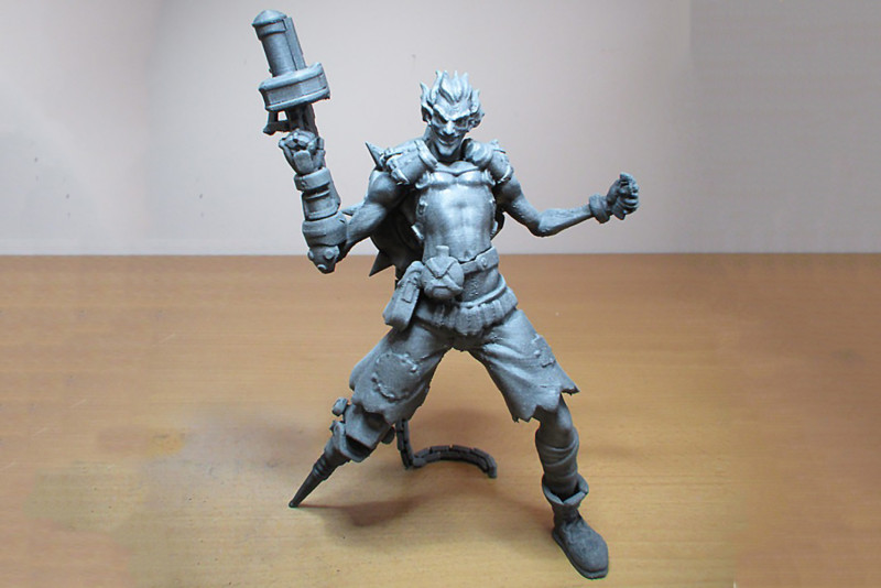 Junkrat Overwatch Ready To Print Modèles 3D en vedette .c4d .max .obj .3ds .fbx .stl .blend