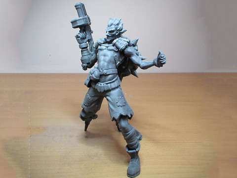 Junkrat Overwatch Ready To Print Modèles 3D en vedette