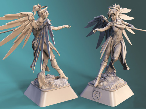 Angel Overwatch Ready To Print 3D Druckmodell