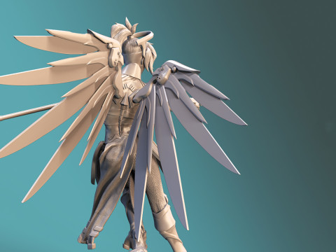 Angel Overwatch Ready To Print 3Dプリントモデル