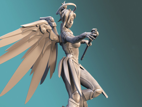 Angel Overwatch Ready To Print 3Dプリントモデル