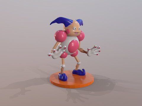 Pokemons Mr Mime Ready To Print Model do druku 3D