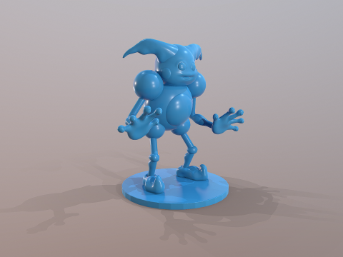 Pokemons Mr Mime Ready To Print Model do druku 3D