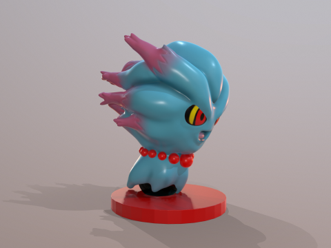 Misdreavus Pokemons bereit zum Drucken 3D Druckmodell