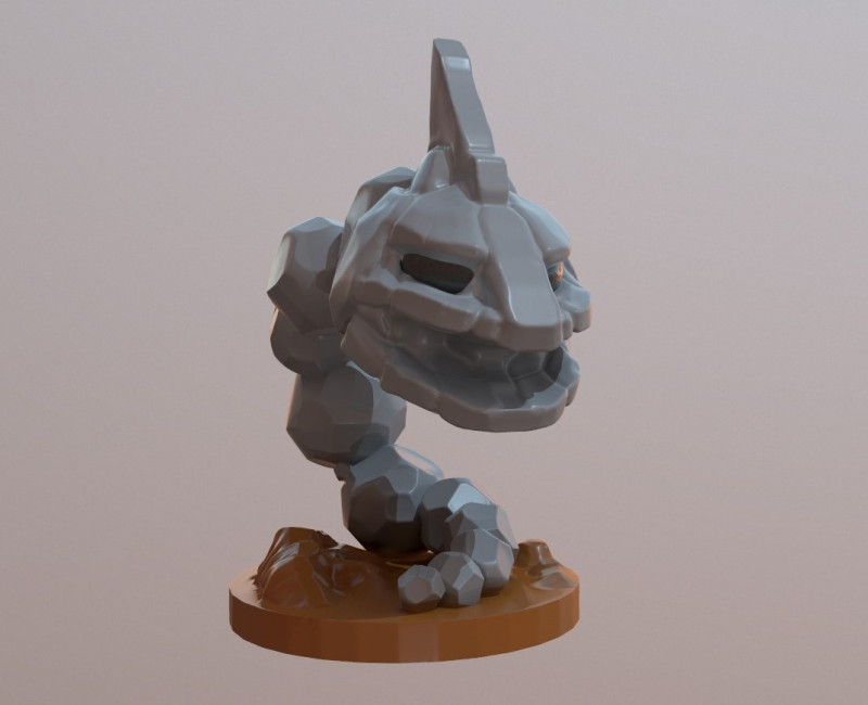 Pokemon Onix Ready To Print Modèles 3D en vedette .c4d .max .obj .3ds .fbx .stl .blend