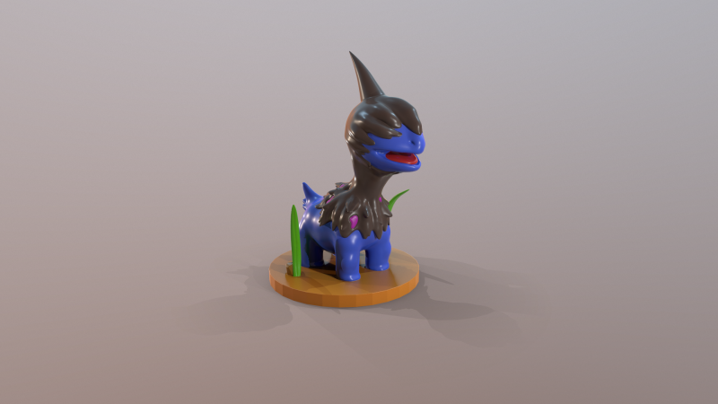 Покемон Дейно готов к печати 3D Принт Модель .c4d .max .obj .3ds .fbx .stl .blend 