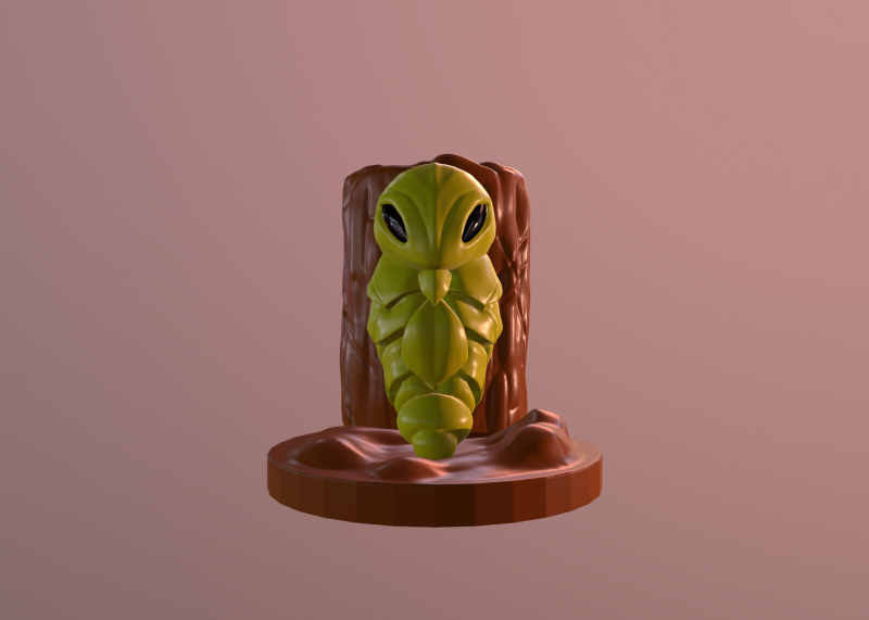 Pokemons Kakuna Ready To Print Modelo de impresión 3D .c4d .max .obj .3ds .fbx .stl .blend