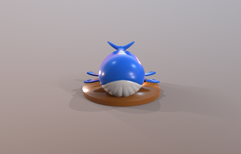 Pokemons Wailord Ready To Print Modelo de impresión 3D .c4d .max .obj .3ds .fbx .stl .blend