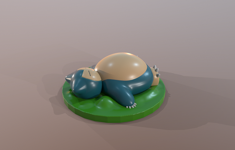 Pokemon Snorlax Ready To Print 3D 프린트 모델 .c4d .max .obj .3ds .fbx .stl .blend