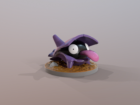 Pokemon Shellder Ready To Print 3D Print Model