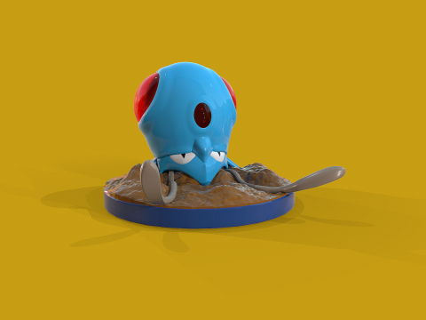 Pokemon Tentacool Ready To Print 3D प्रिंट मॉडल