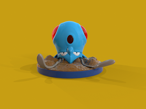 Pokemon Tentacool Ready To Print 3D प्रिंट मॉडल