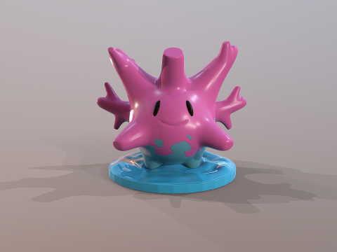 Pokemon Corsola Ready To Print Modello di stampa 3D