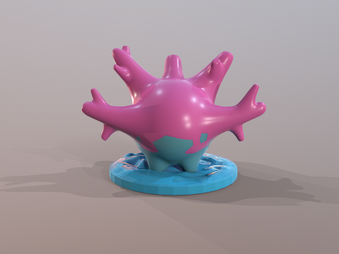 Pokemon Corsola Ready To Print 3D प्रिंट मॉडल