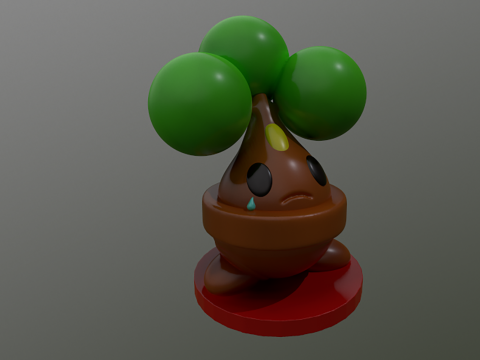 Pokemon Bonsly Ready To Print Modelo de impresión 3D