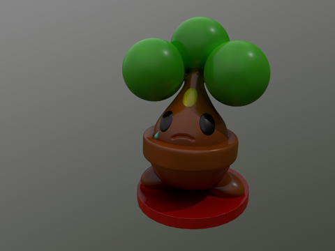 Pokemon Bonsly Ready To Print 3D प्रिंट मॉडल