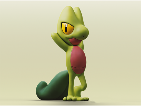 Treecko Pokemon Ready To Print Modello di stampa 3D