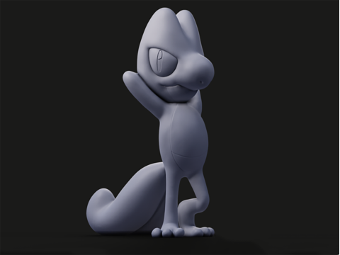 Treecko Pokemon Ready To Print 3D Принт Модель