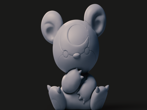Teddiursa Pokemon Ready To Print Model do druku 3D