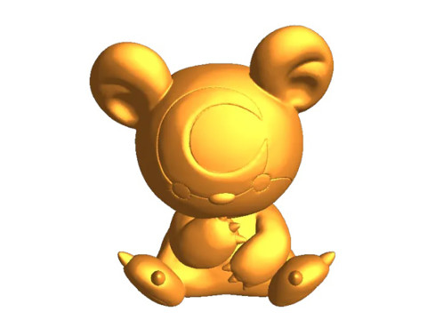 Teddiursa Pokemon Ready To Print Model do druku 3D