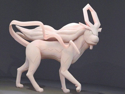 Suicune Pokemon Ready To Print Model Cetak 3D