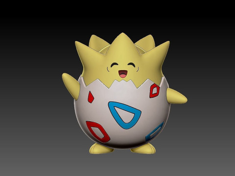 Pokemon Togepi Ready To Print 3D Принт Модель