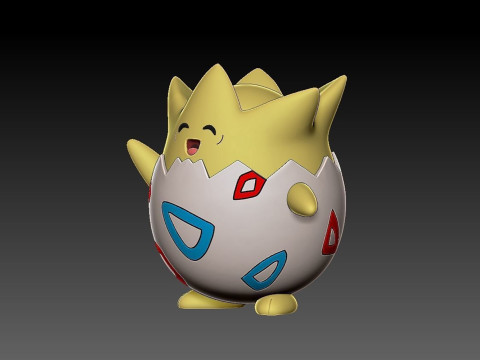 Pokemon Togepi Ready To Print 3D Принт Модель