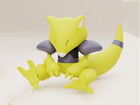 Pokemon Abra Ready To Print 3D Print Model