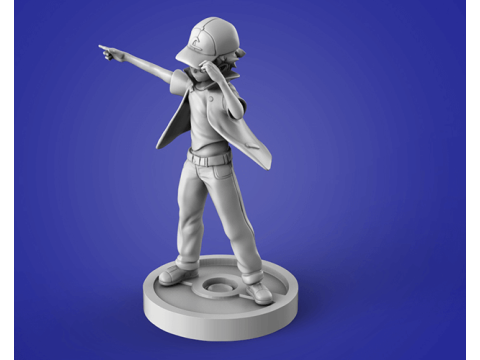 Ash Pokemon Ready To Print Modello di stampa 3D
