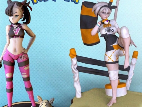 Bea Marnie and Sonia Ready To Print 3D 打印模型