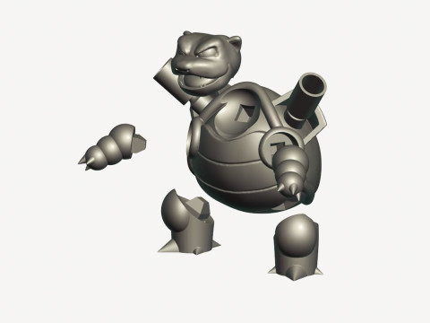 Blastoise Ready To Print 3D Принт Модель