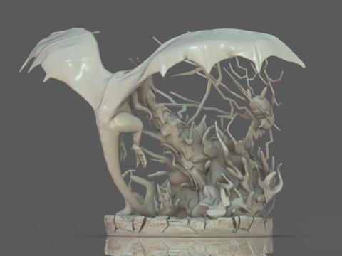 Charizard vs pikachu Ready To Print Model Cetak 3D