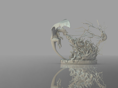 Charizard vs pikachu Ready To Print Model Cetak 3D