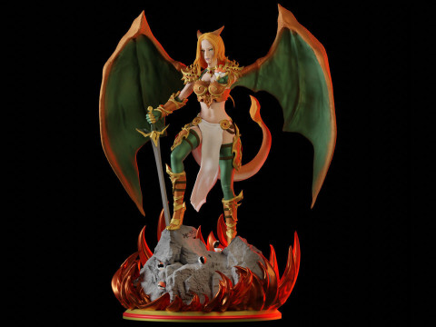 Charizard Waifu Ready To Print Model do druku 3D
