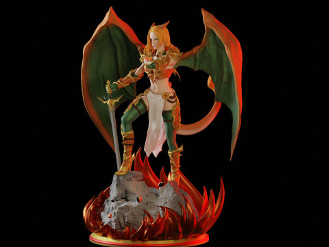 Charizard Waifu Ready To Print Model do druku 3D