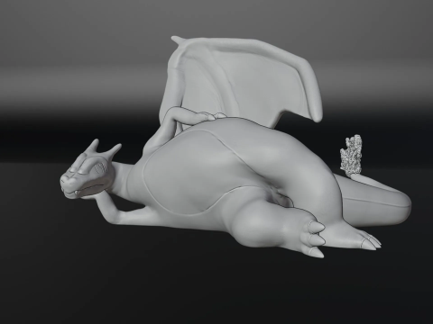 Ashs Charizard Ready To Print 3D Print Model