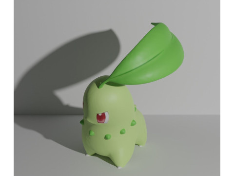 Chikorita pokemon Ready To Print 3D Принт Модель